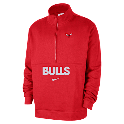 Chicago Bulls Club Courtside Men's Nike NBA 1/2-Zip Top